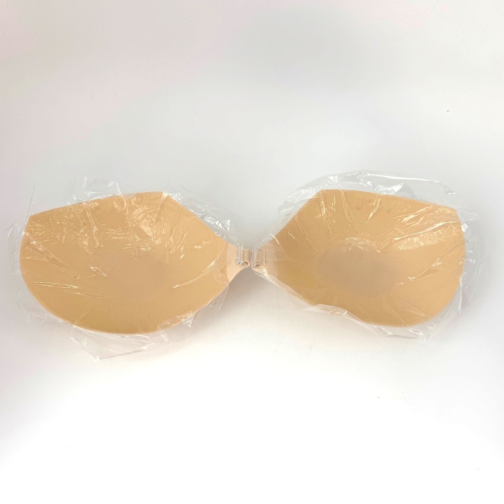 BOOMBA Demi Sticky Bra Sand Size D Strapless Adhesive Silicone NEW open box - Picture 2 of 6